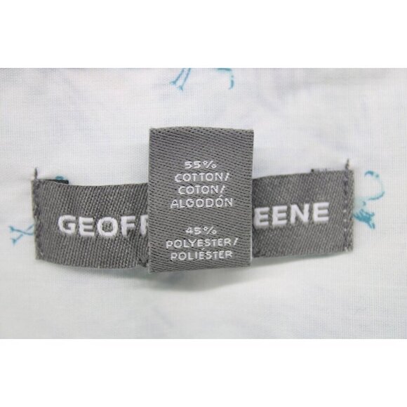 Geoffrey Beene Men's Short Sleeve Cotton Blend Button Up Shirt Blue Sz 2XL - Picture 6 of 8